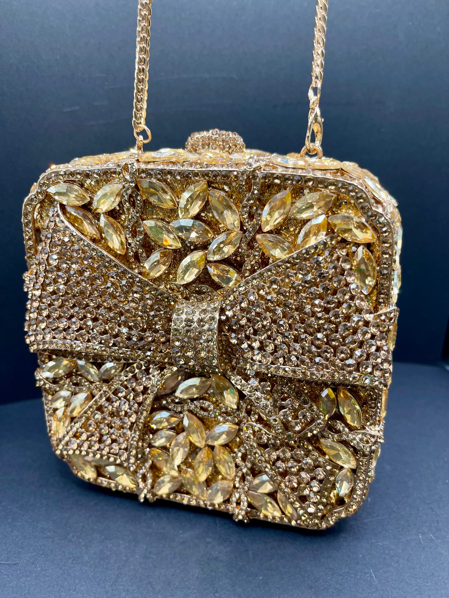 Gold Square Clutch