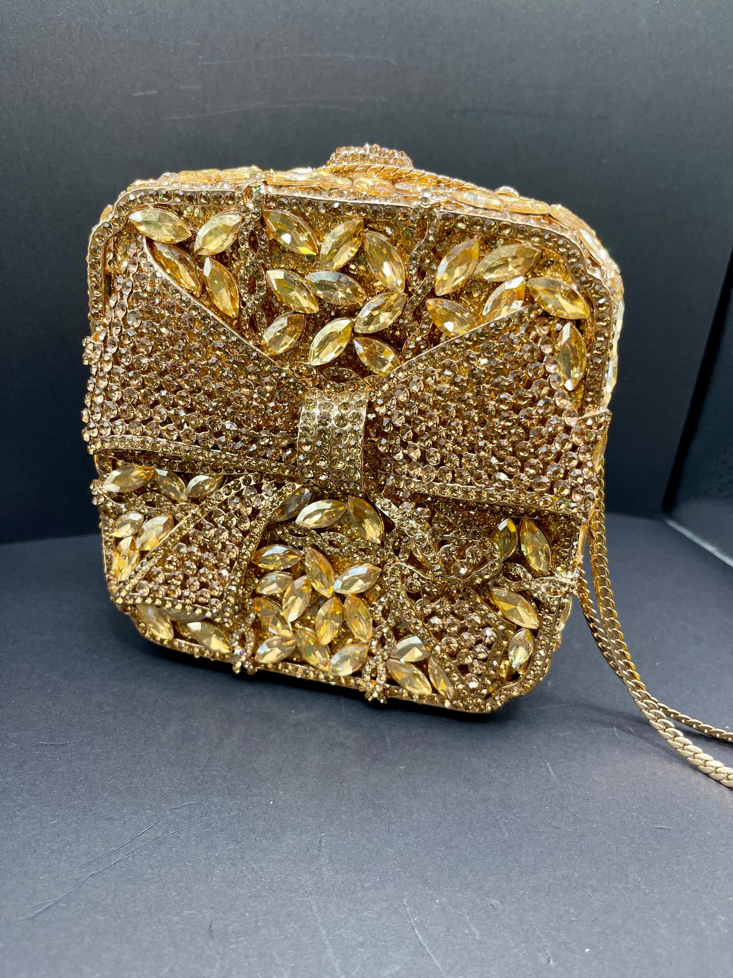 Gold Square Clutch